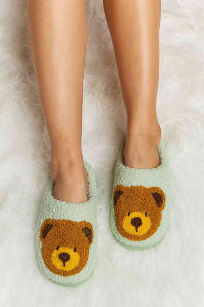 Plüsch-Slipper mit Melody-Teddybär-Print