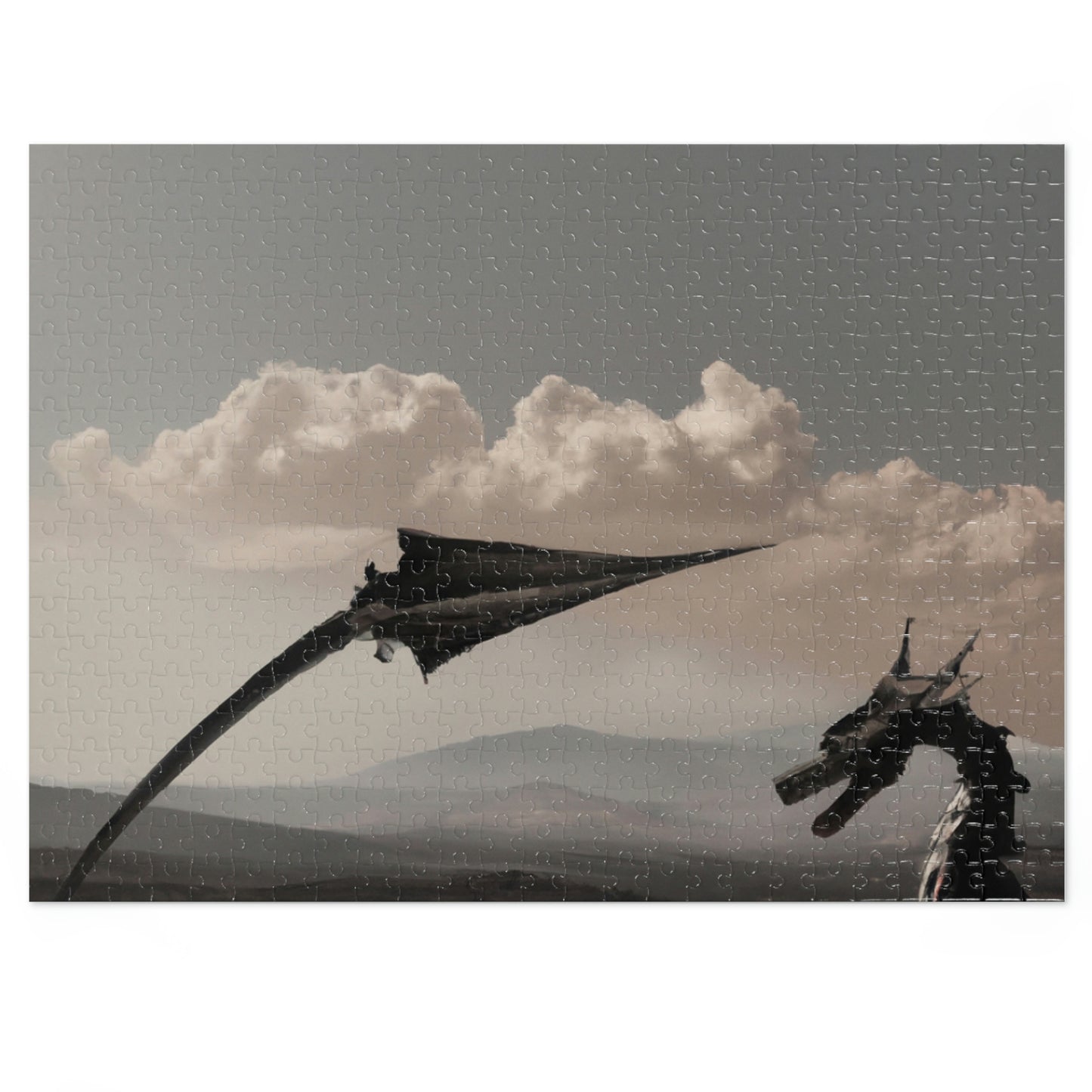 "A Warrior's Last Stand: The Battle Against the Metal Dragon" - Das Alien-Puzzle