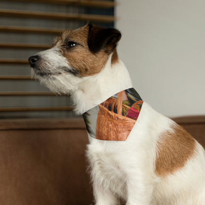 "Picnic de otoño en el bosque" - The Alien Pet Bandana Collar