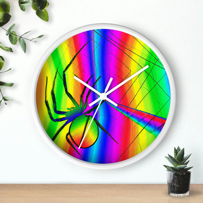 "La telaraña prismática de una hilera" - El reloj de pared alienígena