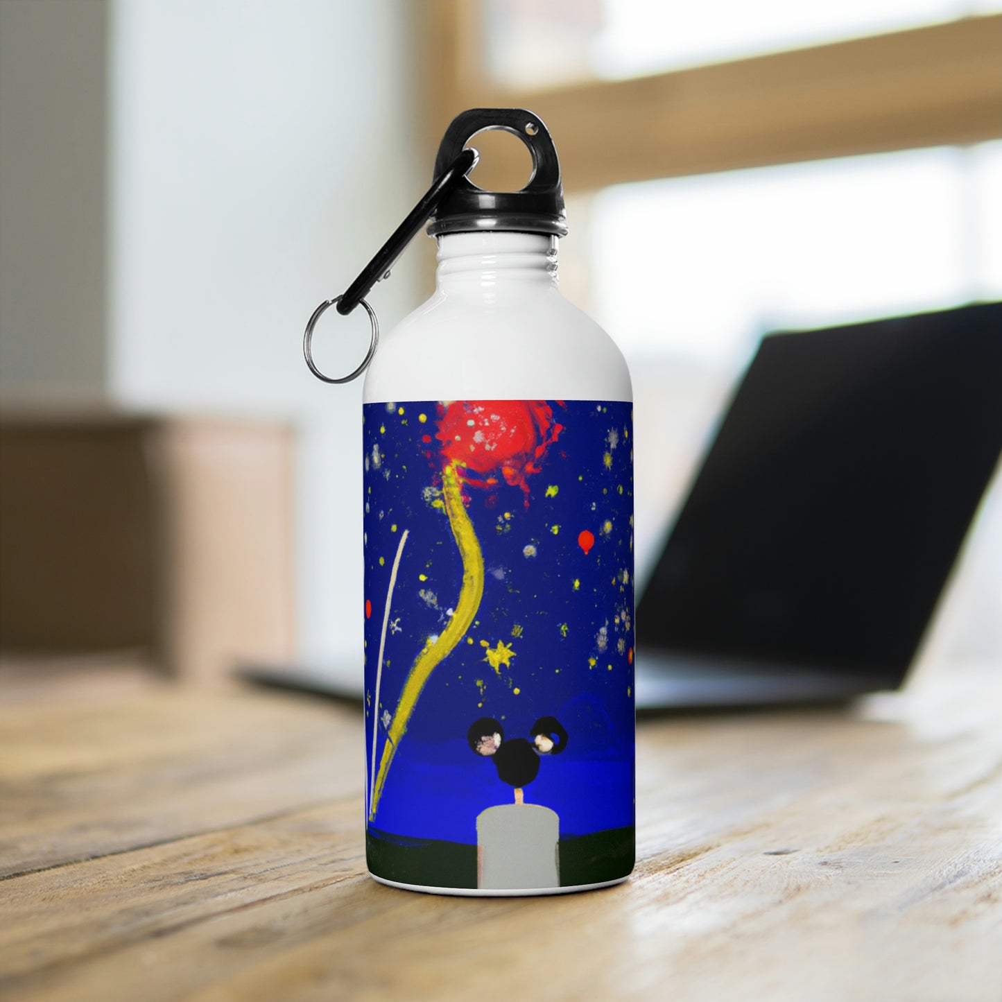 "A Spark of Solitude" - The Alien Stainless Steel Water Bottle