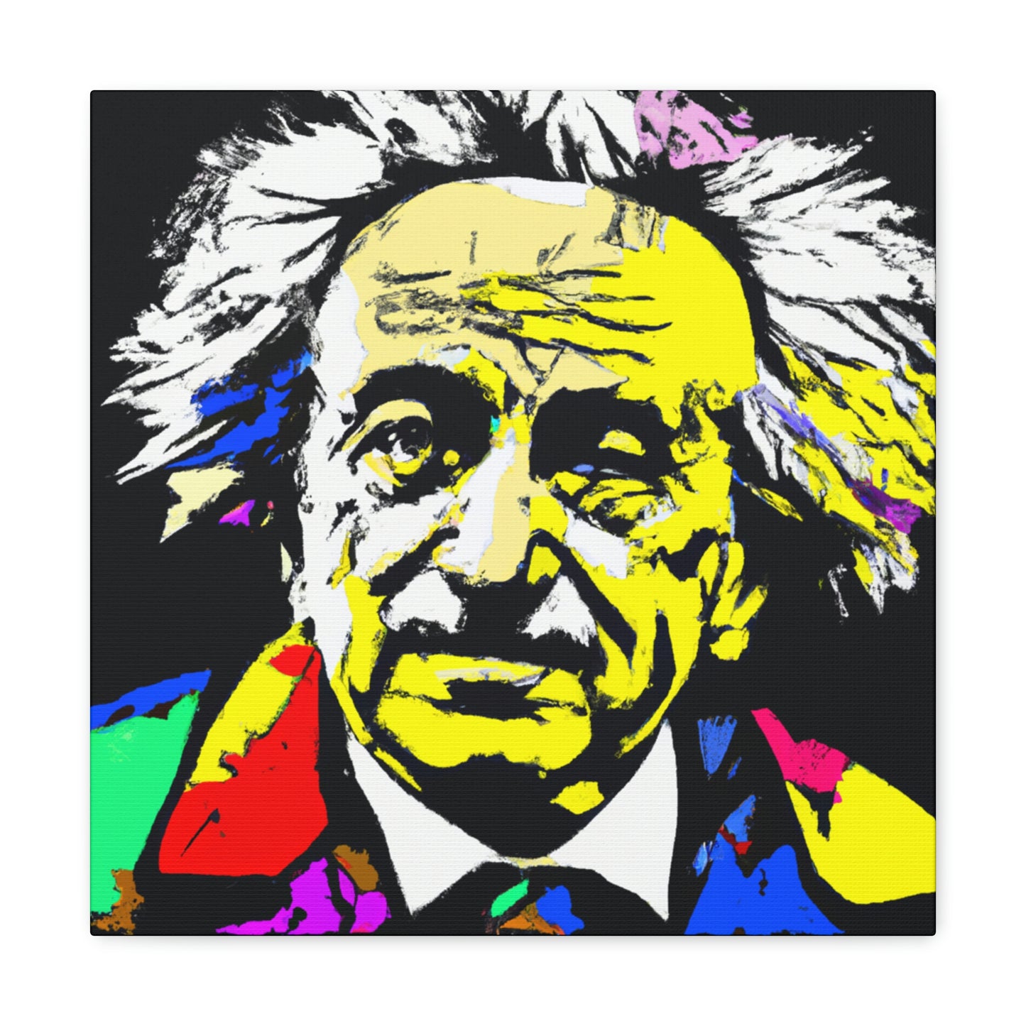 "Albert Einstein: A Pop Art Portrait" - The Alien Canva