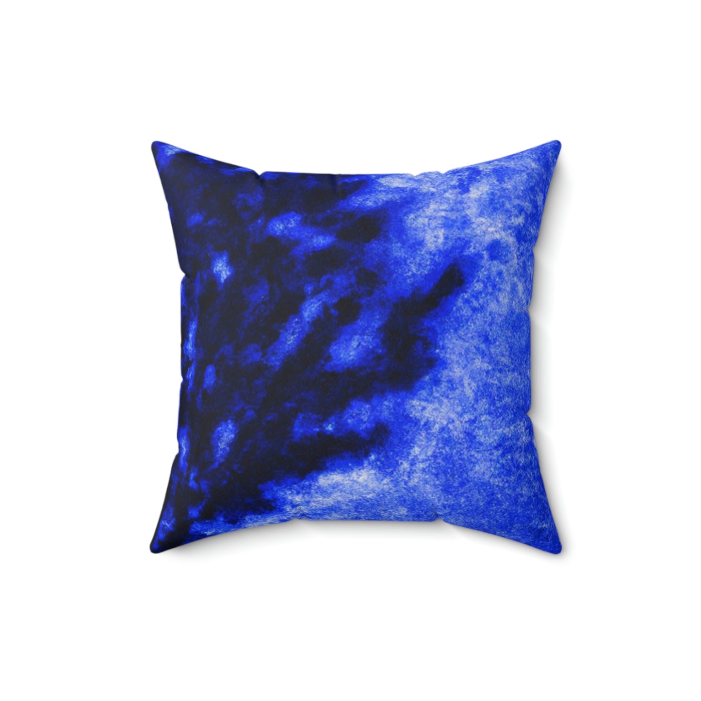 "A Lone Blue Tree in the Moonlight Field" - The Alien Square Pillow