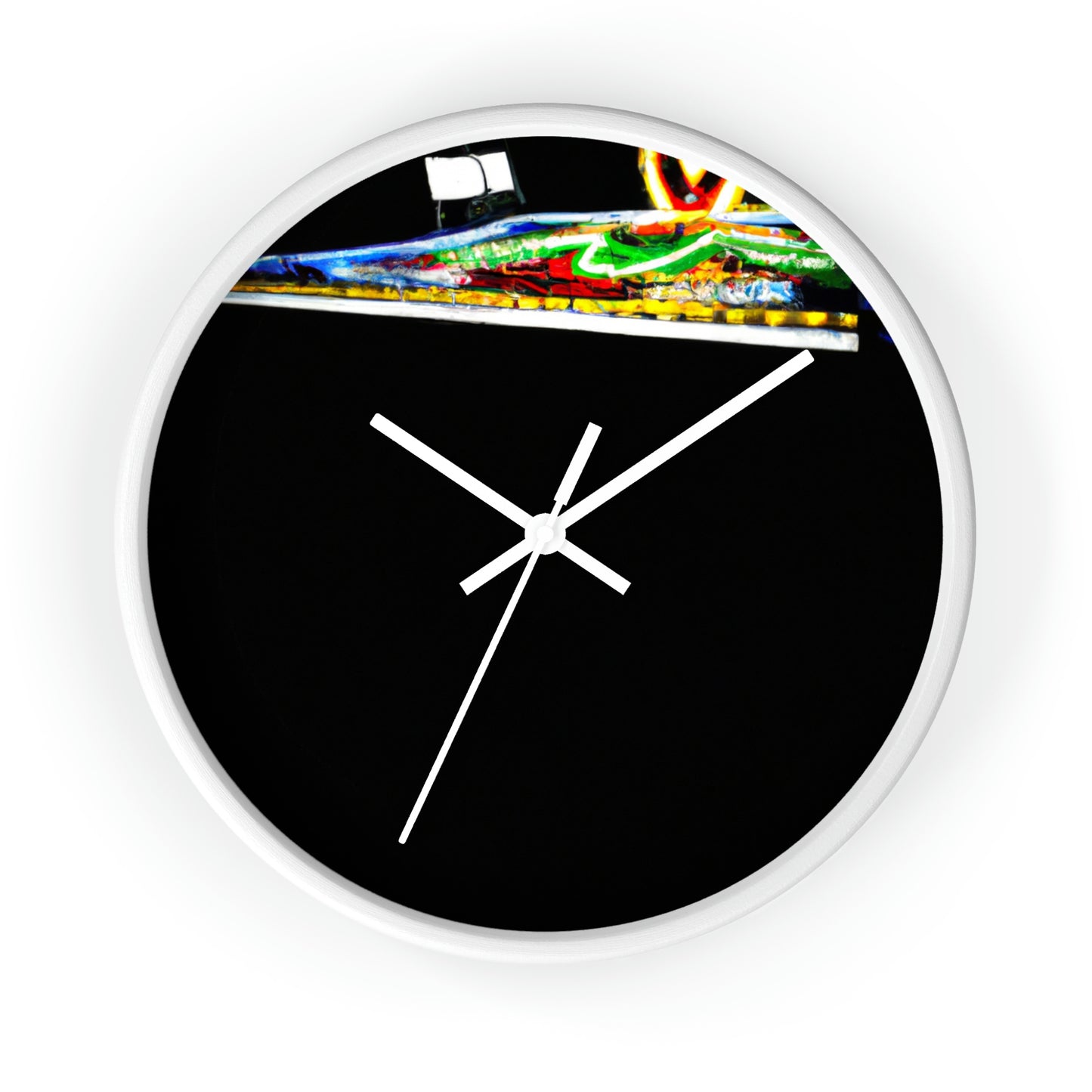 "Abandoned Illumination: A Haunted Carnival". - The Alien Wall Clock