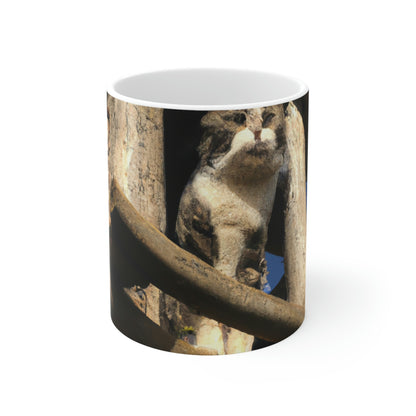 "Kitty in the Ruins" - Taza de cerámica The Alien 11 oz