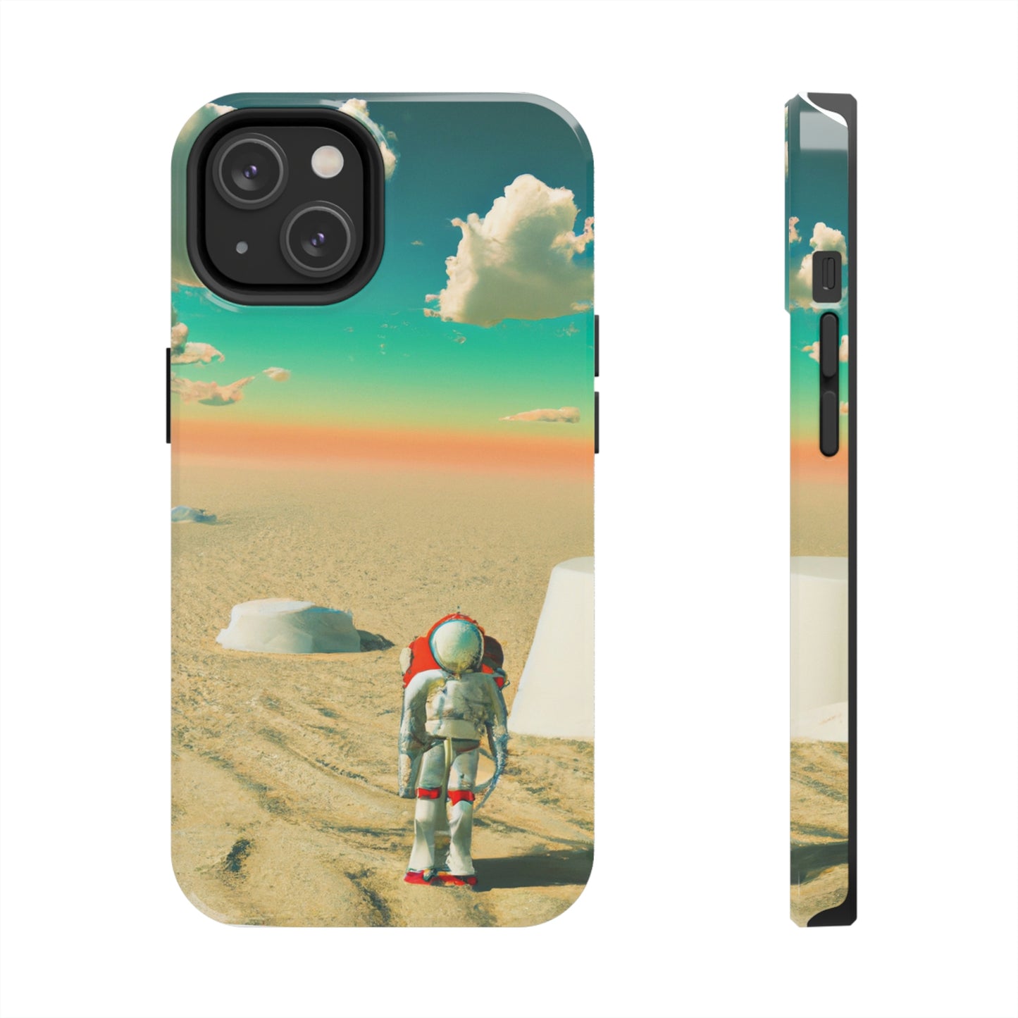 "Un astronauta extraviado: solo en un planeta abandonado" - The Alien Tough Phone Cases