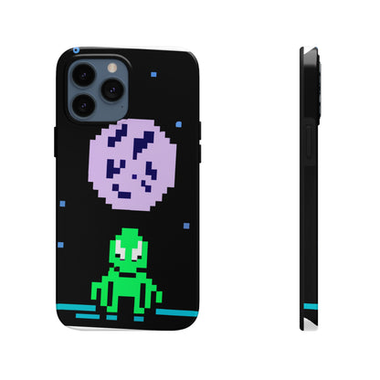 "Testigo solitario del cielo nocturno" - The Alien Tough Phone Cases Pixel Art