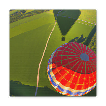 "Ein Blick von oben: Die Erkundung der Welt in einem Heißluftballon" - The Alien Canva