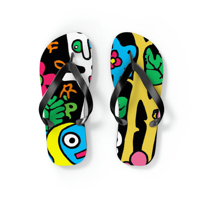 The Enchanted Garden of Wonders - The Alien Flip Flops