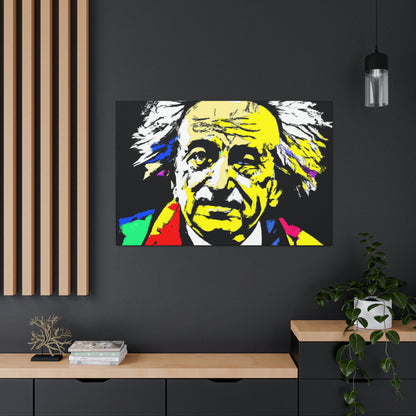 "Albert Einstein: A Pop Art Portrait" - The Alien Canva