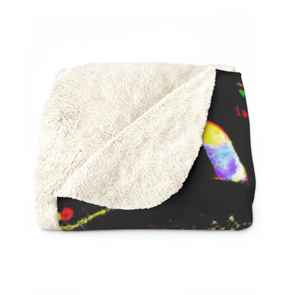 "A Nighttime Spectacle of Wonder" - The Alien Sherpa Fleece Blanket