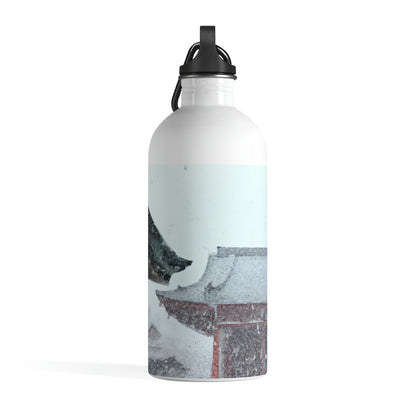 "Lost in the Blizzard: An Adventure in the Ancient Temple" - The Alien Stainless Steel Water Bottle