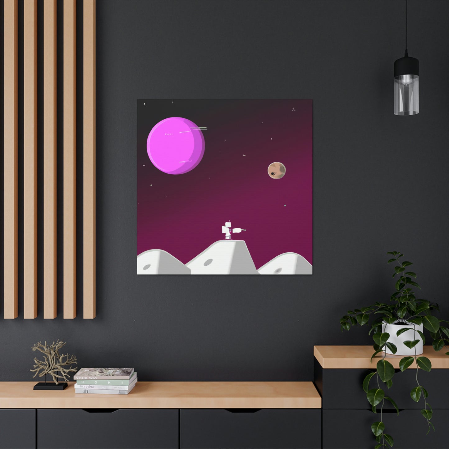 "Una odisea lunar: explorando otro mundo" - The Alien Canva