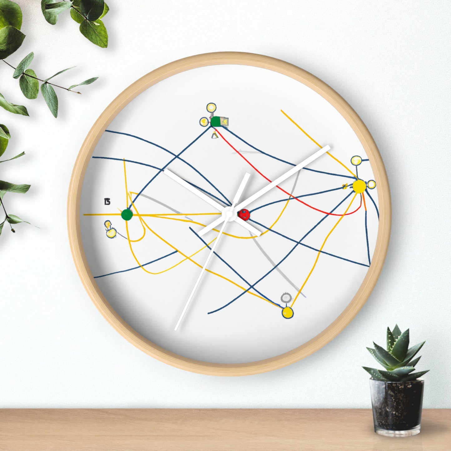 "Exploring the Dynamic Topology: Artful Visualization of a Network Structure." - The Alien Wall Clock