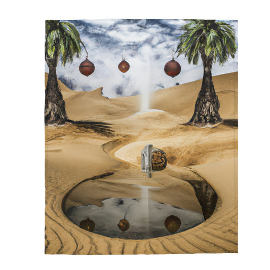 Das Trugbild des Wüstensandes – Die Alien Velveteen Plüschdecke
