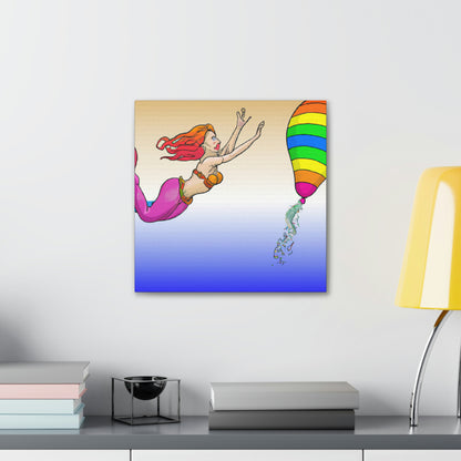 "The Mermaid's Rainbow Chase" - The Alien Canva