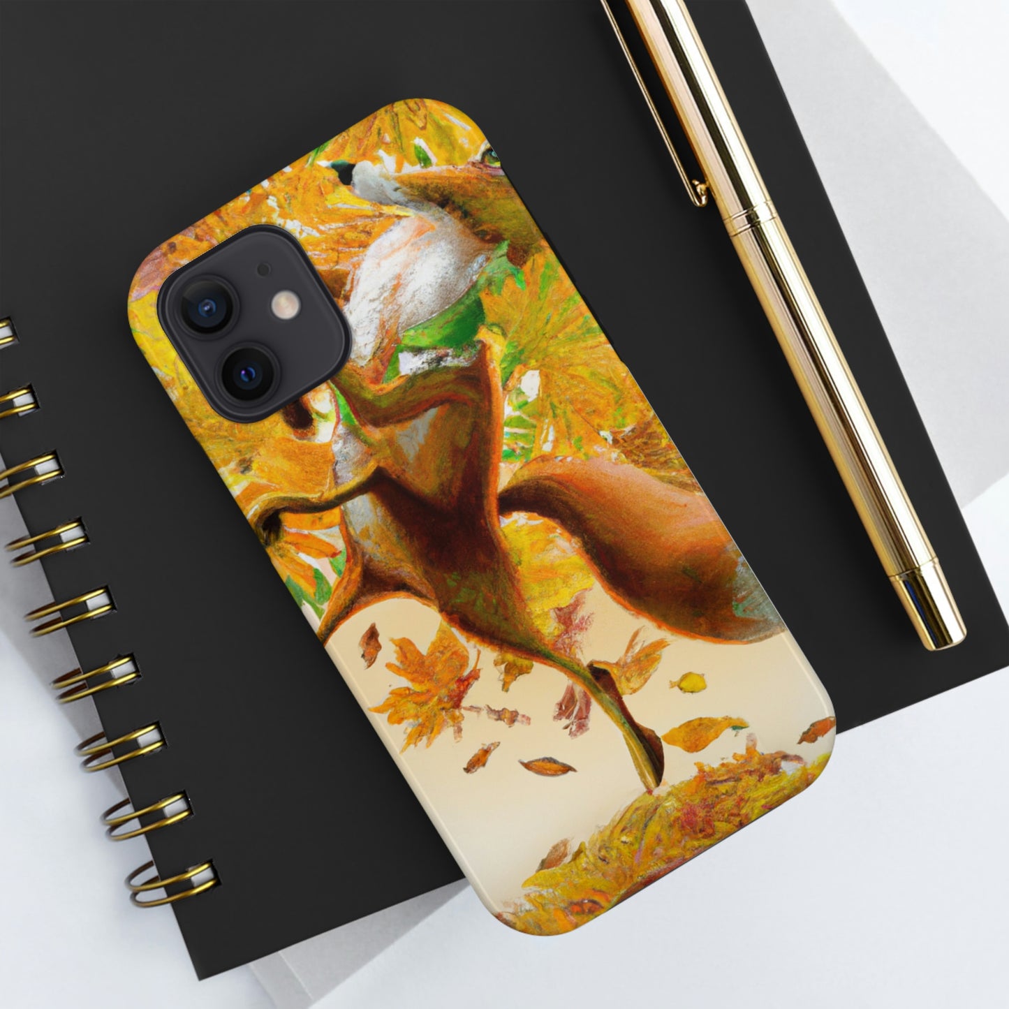 "Autumnal Adventure: A Fox's Mischief" - The Alien Tough Phone Cases