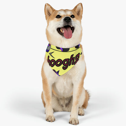 "Technicolor Tech Tales" - El collar de bandana para mascotas alienígenas