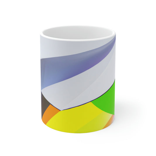 "A Flight of Color" - The Alien Ceramic Mug 11 oz