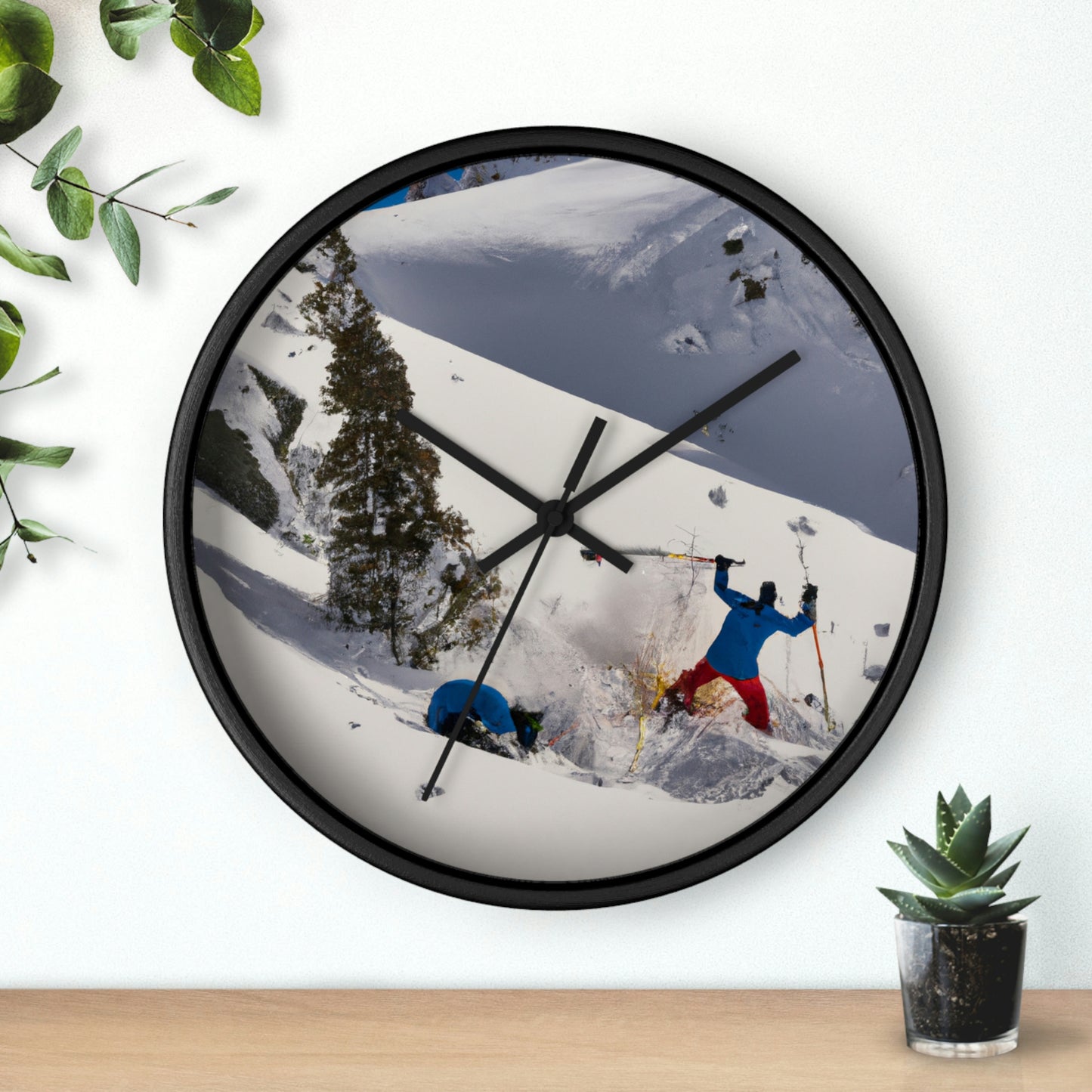 "Avalanche Avalanche: A Spontaneous Ski Trip Gone Wrong" - The Alien Wall Clock