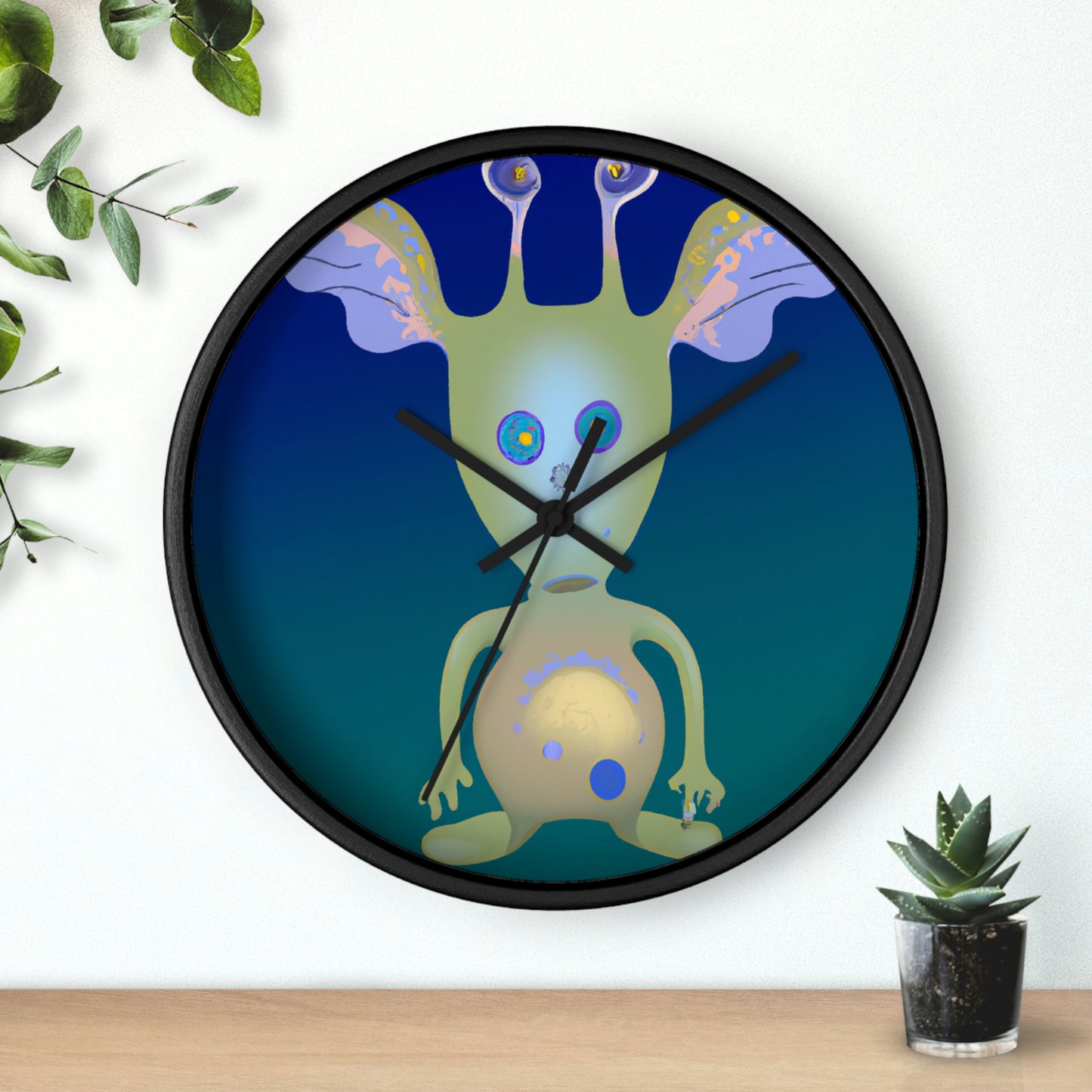 "Creación de un compañero intergaláctico: diseño de una mascota alienígena para niños" - El reloj de pared alienígena