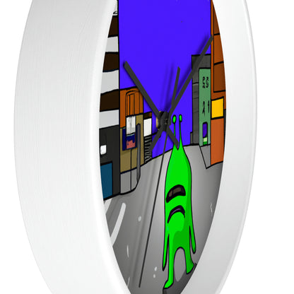 "Alien Misadventure in the City" - The Alien Wall Clock