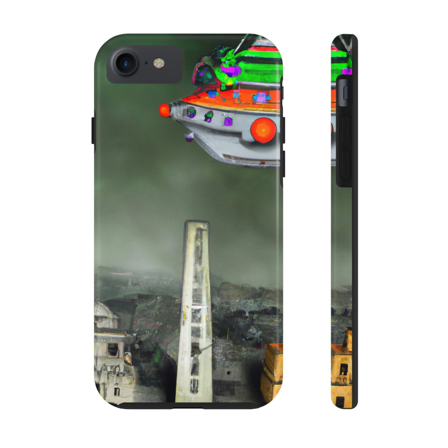 "Rätsel in den Ruinen" - Die Alien Tough Phone Cases