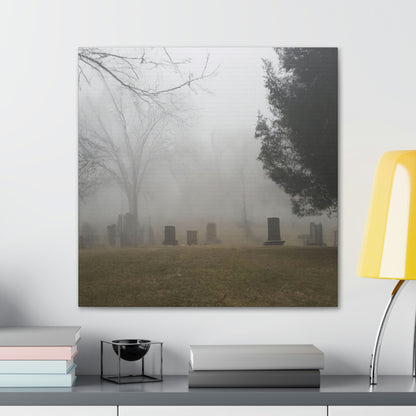 "Perdido en la niebla: un cementerio olvidado" - The Alien Canva