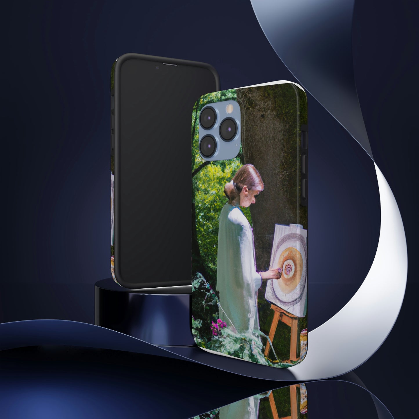 "Enchantment in Oil: A Young Artist's Vision of a Magical Forest" - The Alien Tough Phone Cases