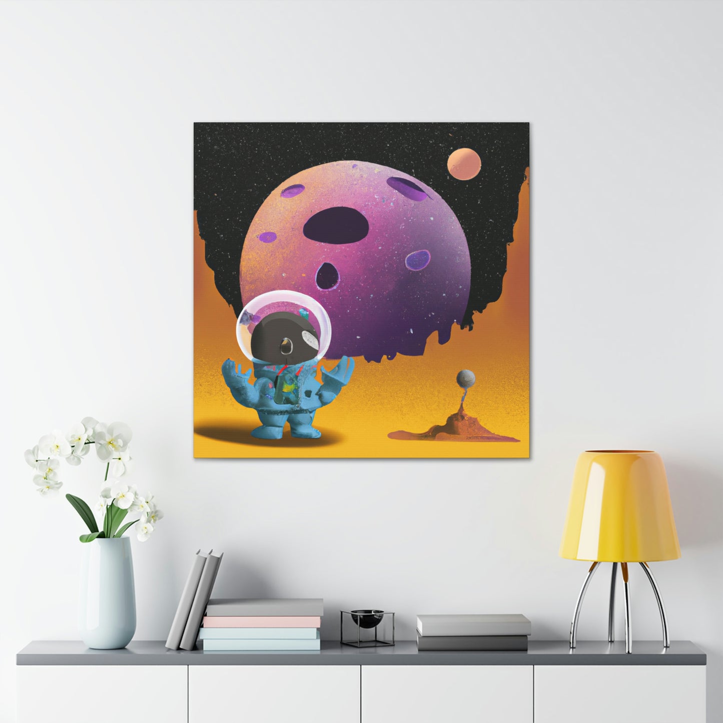 "Exploring the Unknown: The Adventures of a Space Captain and the Mysterious Planet" - The Alien Canva