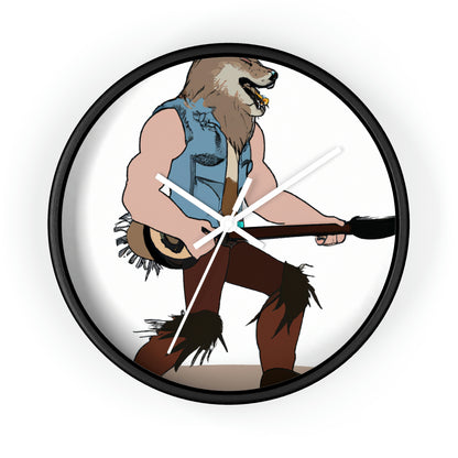 "Howling Highwayman: The Banjo-Playing Werewolf Biker" - Die Alien-Wanduhr