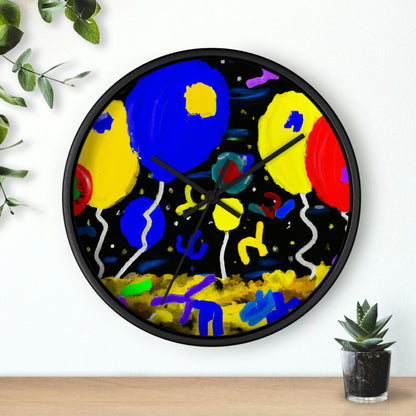 "A Starry Night Rainbow" - El reloj de pared alienígena