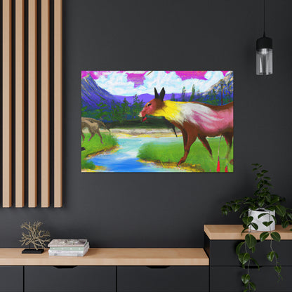 "Celebrating My Heritage: Painting Our Animals in Their Landscape" - Canvas