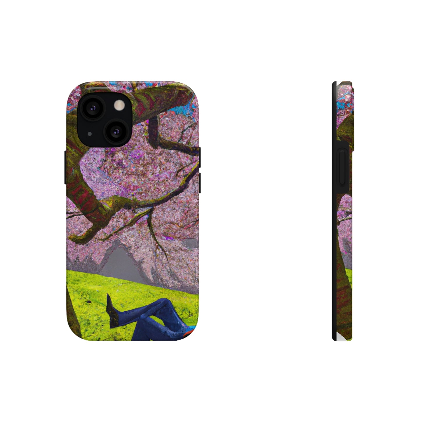 "A Moment of Calm Beneath the Cherry Blossoms" - The Alien Tough Phone Cases