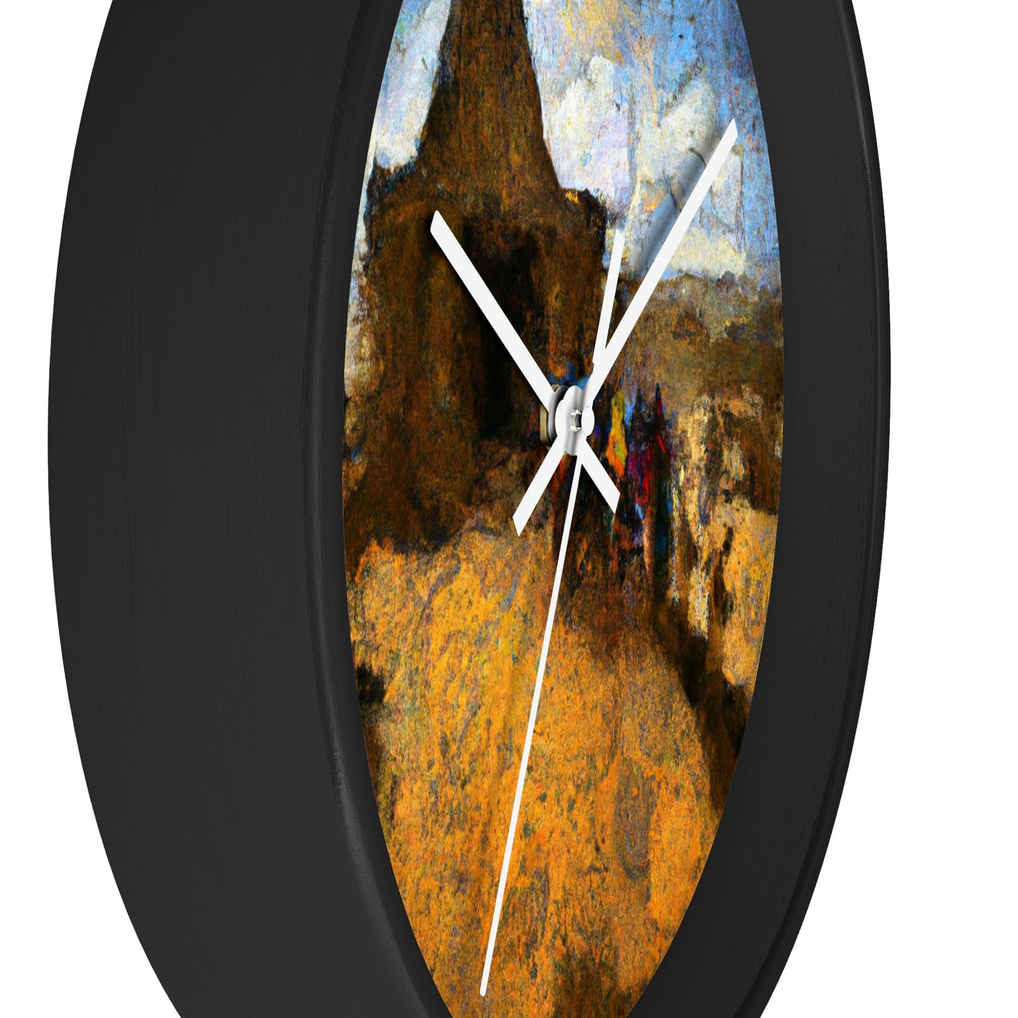 "Dusty Pilgrims at the Forgotten Shrine" - The Alien Wall Clock