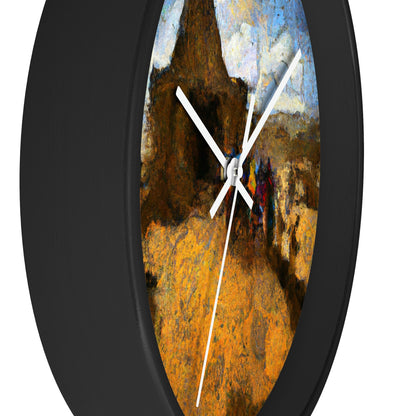 "Dusty Pilgrims at the Forgotten Shrine" - The Alien Wall Clock