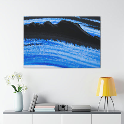 "A Blue and Black Dreamscape" - Canvas