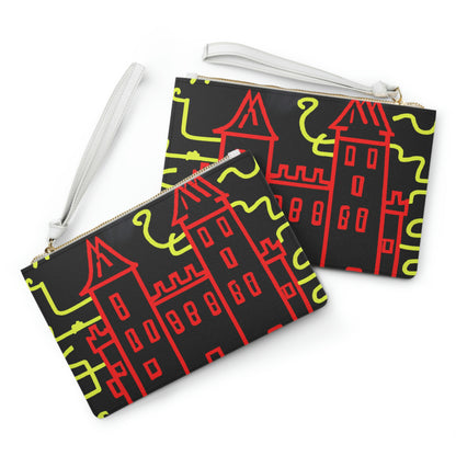 "A Haunted Shadow: The Dark Secrets of the Old Castle on a Gloomy Night" - The Alien Clutch Bag