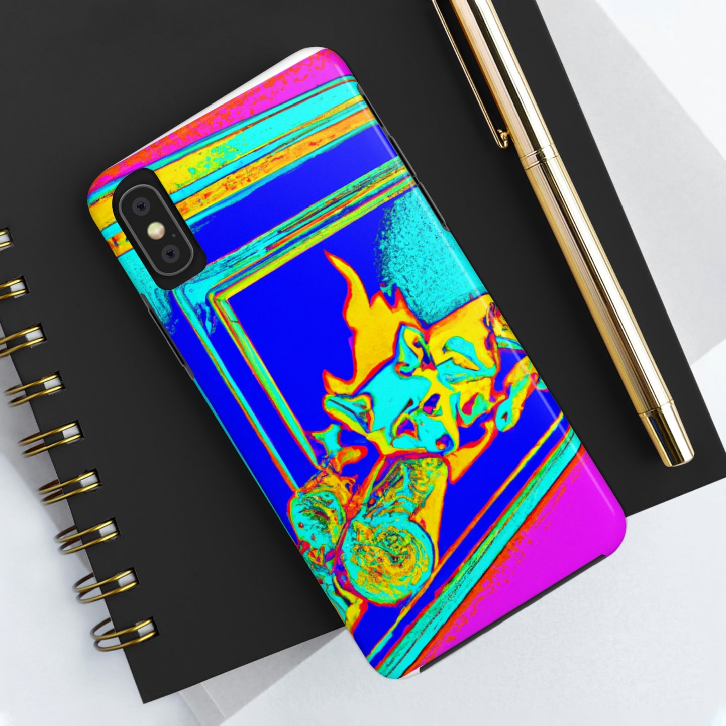 "Fuchs im Feuerschein". - Die Alien Tough Phone Cases