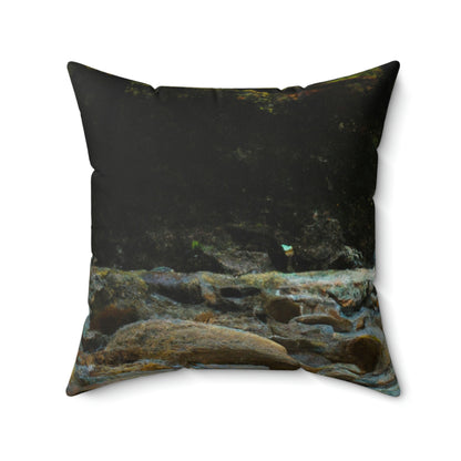 "The Enchantment of the Magical River" - The Alien Square Pillow