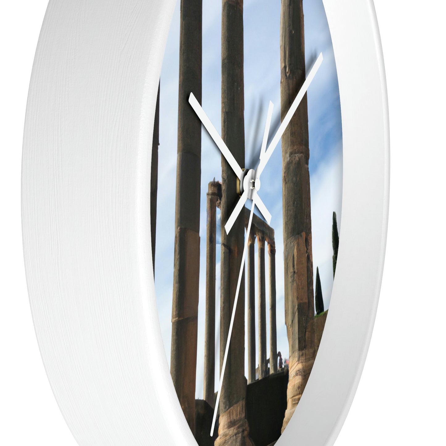 "Lost in Ancient Ruins: A Wanderlust Odyssey" - The Alien Wall Clock