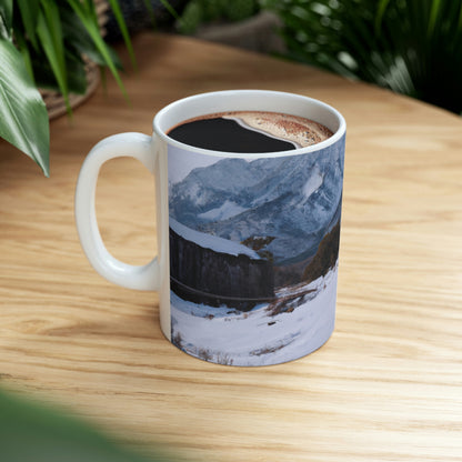 "Silent Peak: An Empty Town's Story" - The Alien Ceramic Mug 11 oz