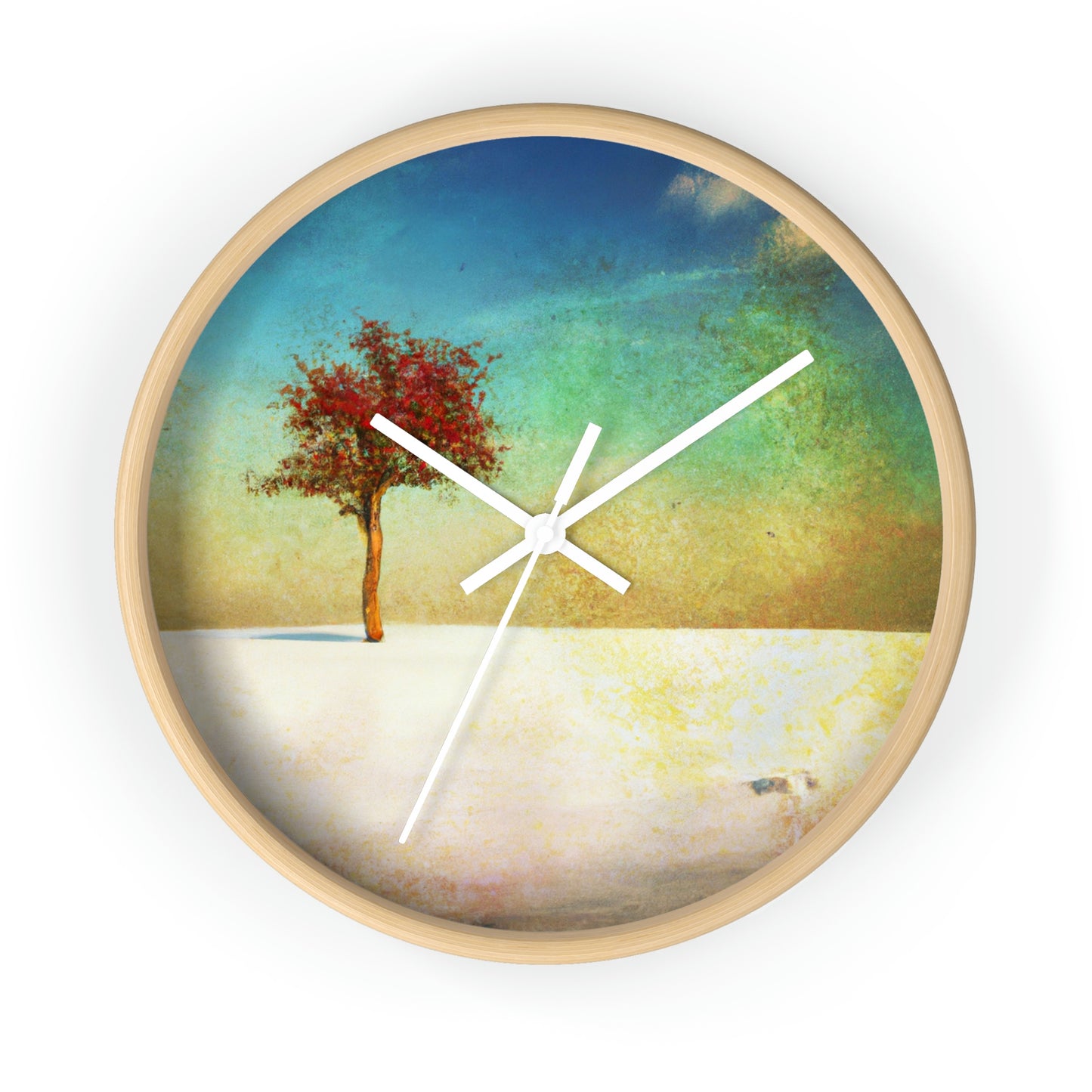 "Alone in the Snowy Meadow" - The Alien Wall Clock