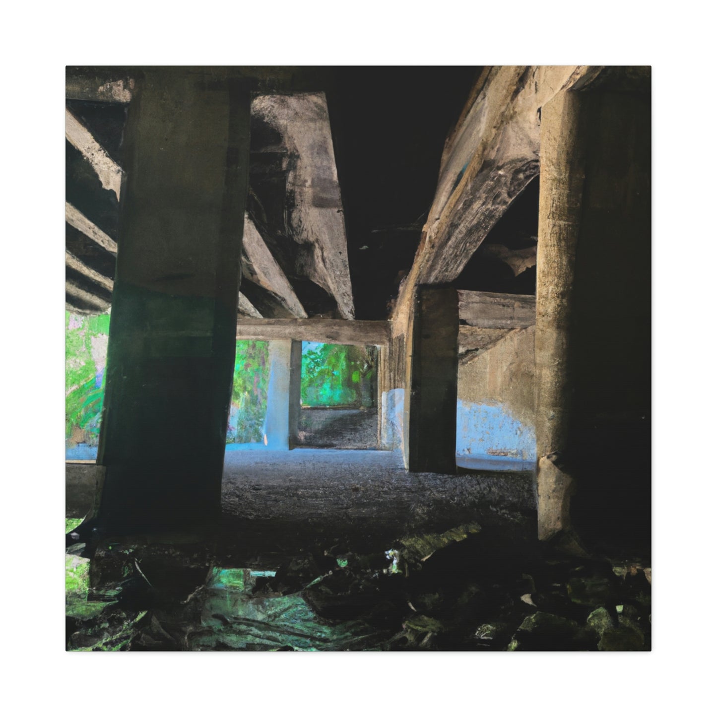 Treasure Under the Bridge - The Alien Canva