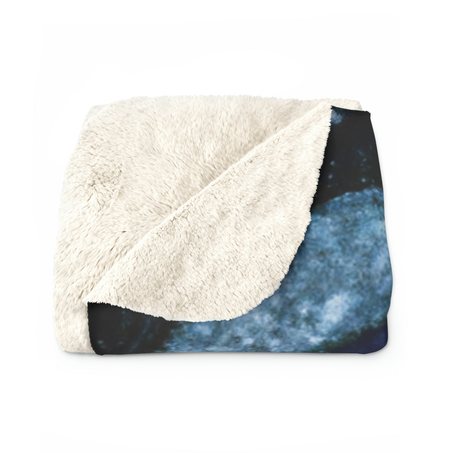 "Frosted Moonlight Dragon" - The Alien Sherpa Fleece Blanket