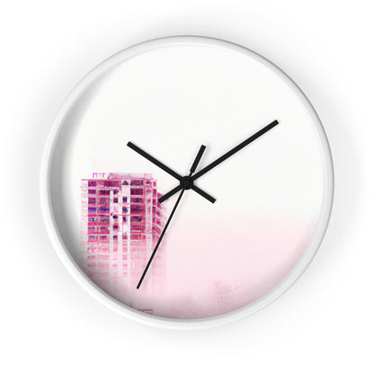 "A Shroud of Mystery: The Lost City in the Fog." - The Alien Wall Clock