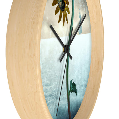 "Fighting the Frost: A Flower's Story" - The Alien Wall Clock