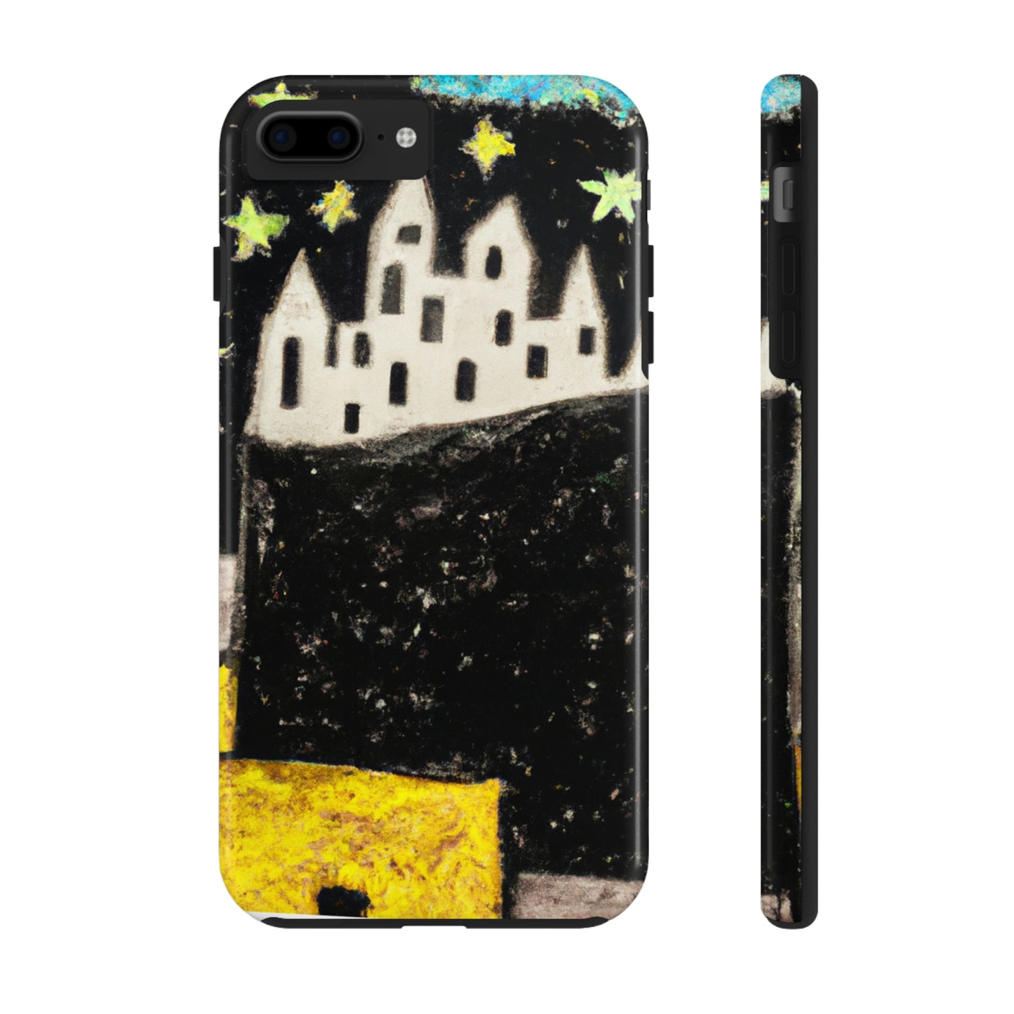 "Cosmic Oasis: Eine Reise in eine schwimmende Stadt inmitten des Sternenmeers" - Die Alien Tough Phone Cases