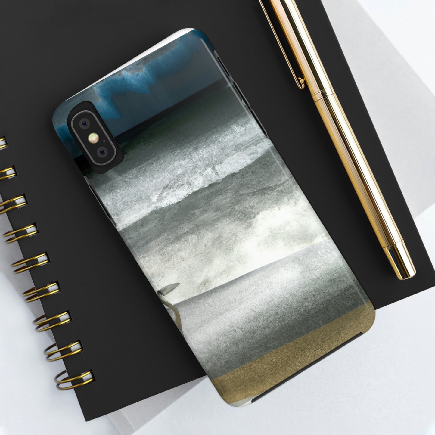 "A Sea of Turmoil: A Heron's Restlessness". - The Alien Tough Phone Cases