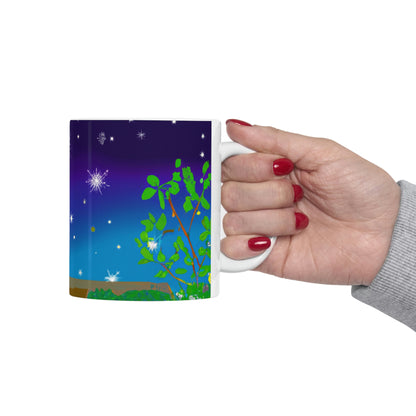 "A Celestial Garden of Color" - The Alien Ceramic Mug 11 oz